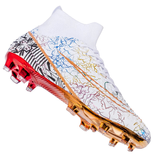 Ultralight Youth Soccer Cleats/Cristiano Ronaldo golden bottom Shoes - The GoatFind