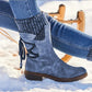 Winter Seude Leather Snow Boots for Women/Calf Length Shoes - The GoatFind black / 4, black / 5, black / 6, black / 7, black / 8, black / 9, black / 10, black / 11, black / 12, Blue / 4