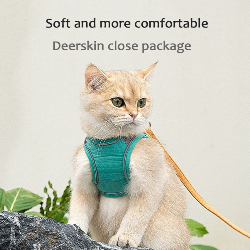 Cat Leash and Harness Vest Set - The GoatFind
