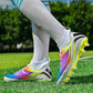Rainbow Dual Color Messi Soccer Cleats/Outdoor Indoor Turf AG FG Shoes - The GoatFind Neon White FG / 3.5, Neon White FG / 4, Neon White FG / 4.5, Neon White FG / 5, Neon White FG / 5.5, Neon White FG / 6, Neon White FG / 6.5, Neon White FG / 7, Neon White FG / 7.5, Neon White FG / 8