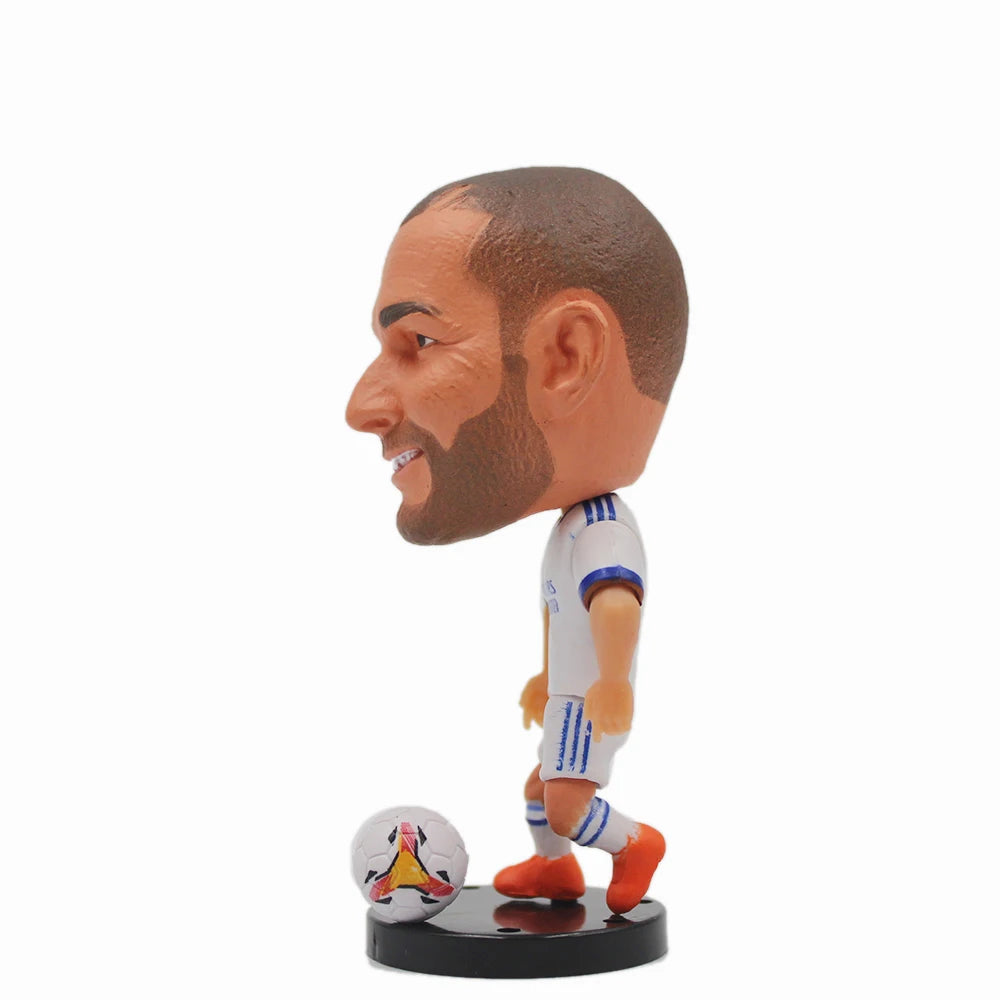 Soccer Ronaldo/Messi/Neymar Figurine Head Player Star 2.5" Action Figure Fans