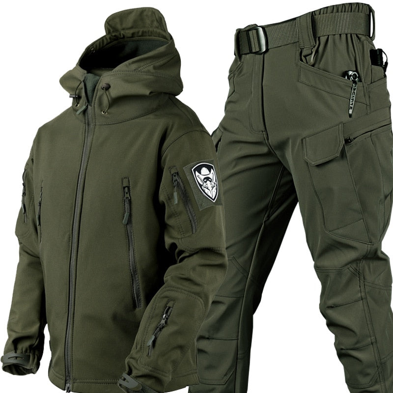 Camo Training Green Charge Suit/Windbreaker & Pants - The GoatFind Military green Suit / S -(50-60kg)/110-130 lbs, Military green Suit / M -(60-65kg)/130-144 lbs, Military green Suit / L -(65-70kg)/144-154 lbs, Military green Suit / XL -(70-75kg/154-165 lbs, Military green Suit / XXL -(75-85kg)/165-188 lbs, Military green Suit / XXXL -(85-95kg)188-209 lbs, Grey Suit / S -(50-60kg)/110-130 lbs, Grey Suit / M -(60-65kg)/130-144 lbs, Grey Suit / L -(65-70kg)/144-154 lbs, Grey Suit / XL -(70-75kg/154-165 lbs