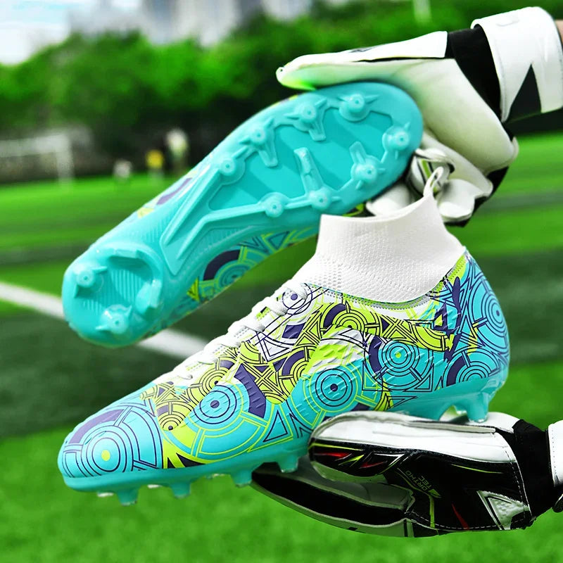 Premium Neymar Design Soccer Shoes Cleats FG AG Turf - The GoatFind Neon Blue FG / 3, Neon Blue FG / 4, Neon Blue FG / 5, Neon Blue FG / 6, Neon Blue FG / 6.5, Neon Blue FG / 7, Neon Blue FG / 7.5, Neon Blue FG / 8, Neon Blue FG / 8.5, Neon Blue FG / 9