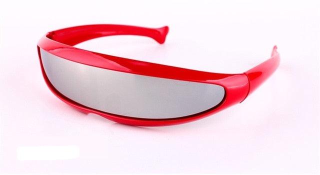 Futuristic One Piece Sunglasses - The GoatFind Pink Gray, Red Silver, Red Gray, Blue Gradient, Black Silver, Yellow Gradient, Red Gradient, Black Gray, Yellow Silver, Yellow Gray