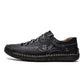 Mens Uber Cool Leather Casual Shoes/Lace up Soft Flat Footwear - The GoatFind