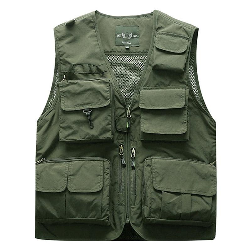 Outdoor Photographer Tactical Fishing Vest jacket - The GoatFind Dark Grey / S, Dark Grey / M, Dark Grey / L, Dark Grey / XL, Dark Grey / XXL, Dark Grey / XXXL, Dark Grey / 4XL, Dark Grey / 5XL, Dark Grey / 6XL, Dark Grey / 7XL