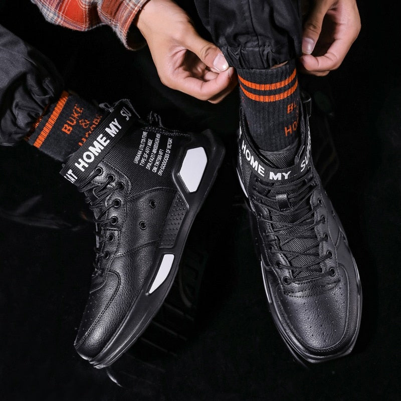 Designer High-top Basketball  Sneakers Mens - The GoatFind Black / 4.5, Black / 5.5, Black / 6, Black / 6.5, Black / 7, Black / 7.5, Black / 8.5, Black / 9, Black / 10, Black / 11