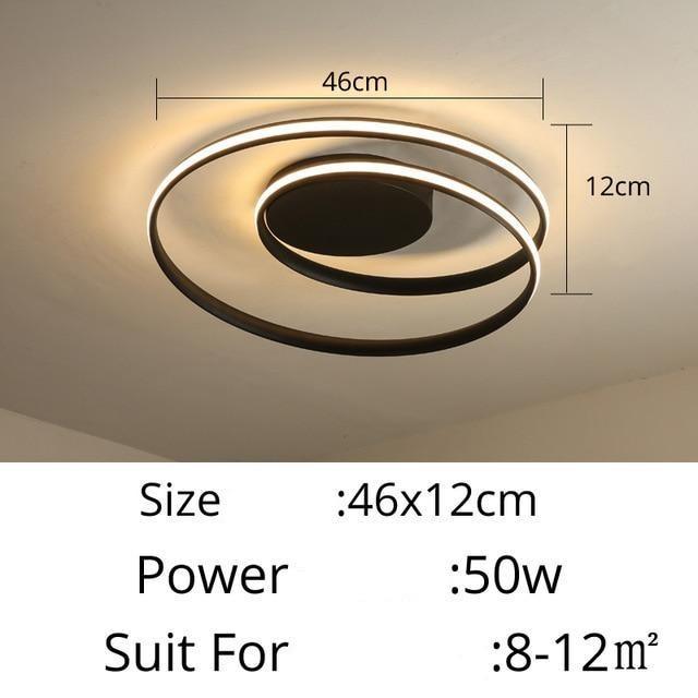 Circular Spiral LED Surface Mounted Ceiling Lights - The GoatFind White 46x12cm / Cool white no remote, White 46x12cm / Warm white no remote, White 46x12cm / APP With RC Dimmable, White 46x12cm / Brightnes Dimmable, White 60x15m / Cool white no remote, White 60x15m / Warm white no remote, White 60x15m / APP With RC Dimmable, White 60x15m / Brightnes Dimmable, Black 46x12cm / Cool white no remote, Black 46x12cm / Warm white no remote