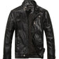 Classic Vintage Leather Jacket - PU Leather Bikers Jacket The G.O.A.T. Find black 2 US XS 