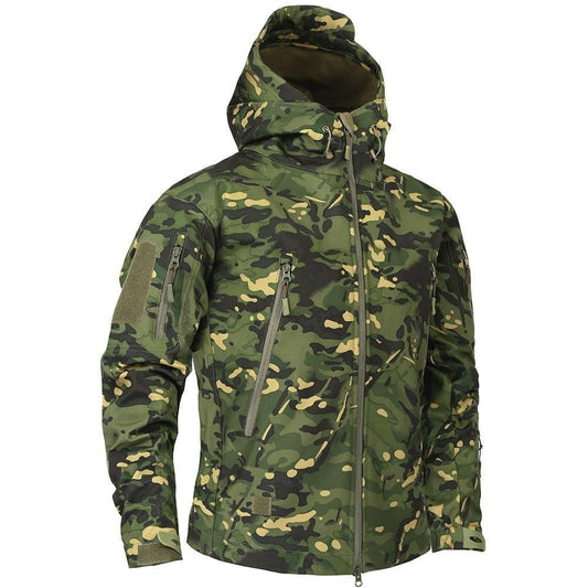 Men's Military Camouflage Fleece Army Jacket/Windbreakers - The GoatFind CPOD / XS, CPOD / S, CPOD / M, CPOD / L, CPOD / XL, CPOD / XXL, CPOD / XXXL, CPOD / 4XL, CP / XS, CP / S