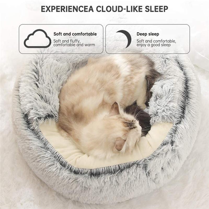Plush Super Soft Sleeping Cat bed/Small Dog Warm Round Basket Beds - The GoatFind Gray Long Plush / 35X35X16cm, Gray Long Plush / 40X40X16cm, Gray Long Plush / 50X50X16cm, Gray Long Plush / 65X65X16cm, Gray / 35X35X16cm, Gray / 40X40X16cm, Gray / 50X50X16cm, Gray / 65X65X16cm, Coffe Long Plush / 35X35X16cm, Coffe Long Plush / 40X40X16cm