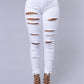 Ripped Skinny jeans - Black/White - The GoatFind white / 0-2, white / 4, white / 6, white / 8, white / 10, black / 0-2, black / 4, black / 6, black / 8, black / 10