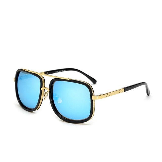 Mens Vintage Wayfarer/Gold Rim/Mens vintage sunglasses - The GoatFind Black, Tinted Black, Tinted Brown, Mirror Blue, Pink, Leopard Gold, Silver, Clear Transparent, Leopard Gray, Red
