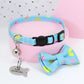 Christmas Cat Collar Bow Tie Quick Release Safety Collars With Bell Fish ID Tag - The GoatFind