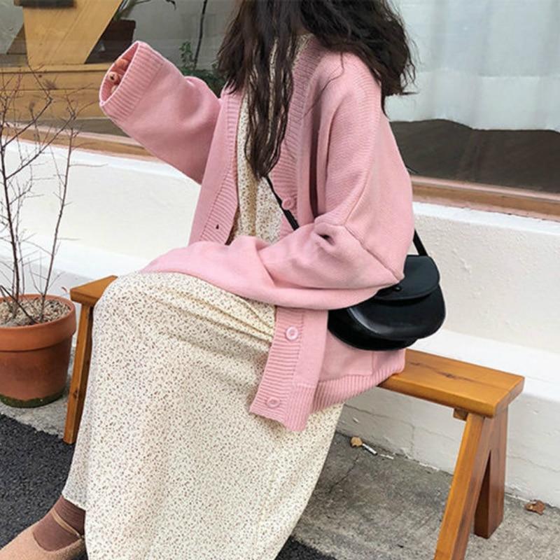 Womens Long Sleeve Solid Colors V Low Neck Cardigan - The GoatFind 4 / pink, 4 / black, 4 / green, 4 / grey, 4 / brown, 4 / red, 4 / white, 6 / pink, 6 / black, 6 / green
