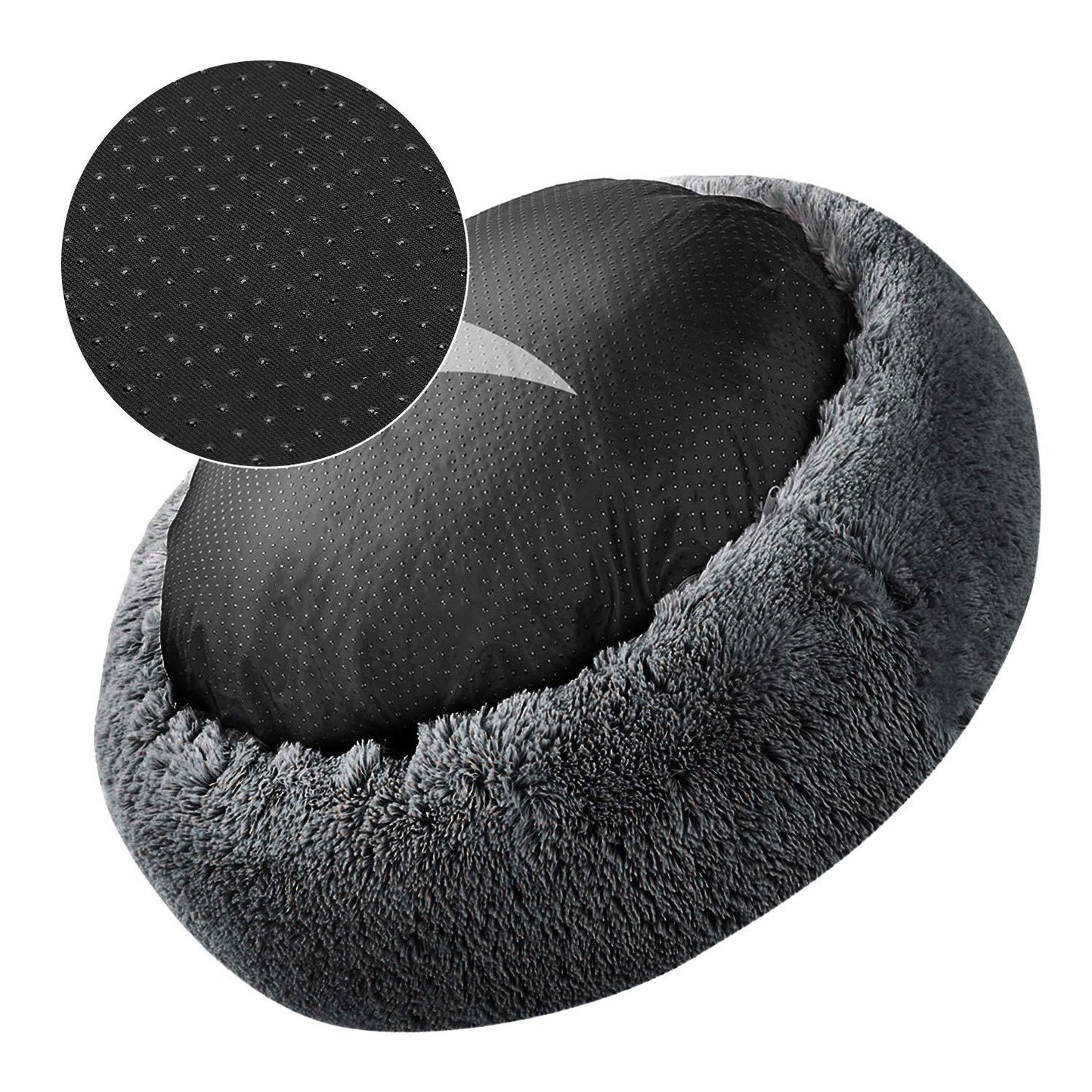 Super Soft Plush Pet Donut Lounger Bed for Dogs/Cats/Pets - All Sizes - The GoatFind