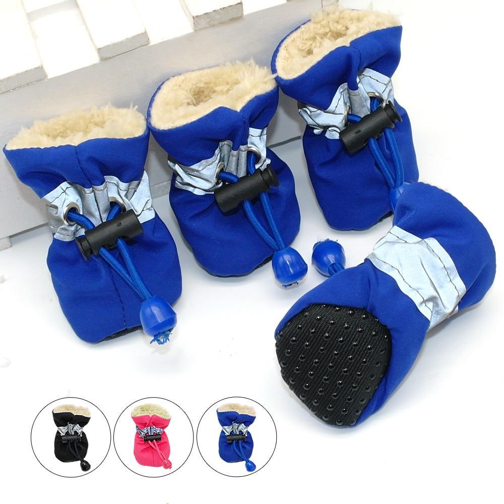 Waterproof Anti-slip Dog Shoes /Rain Snow Boots Thick Warm For Small Cats Dogs Puppy Dog Socks The GoatFind 