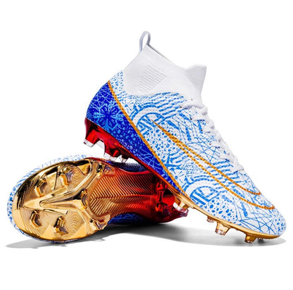 Lamine Yamal Style Laceless Soccer Shoes Cleats FG TF Youth Adult