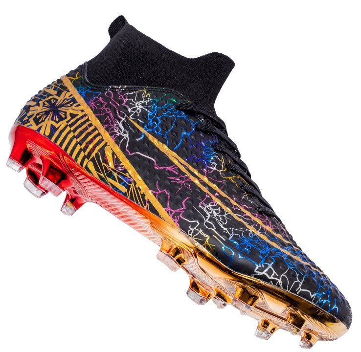 Lamine Yamal Style Laceless Soccer Shoes Cleats FG TF Youth Adult