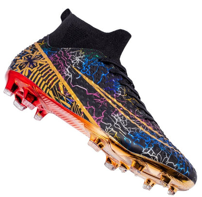 Lamine Yamal Style Laceless Soccer Shoes Cleats FG TF Youth Adult