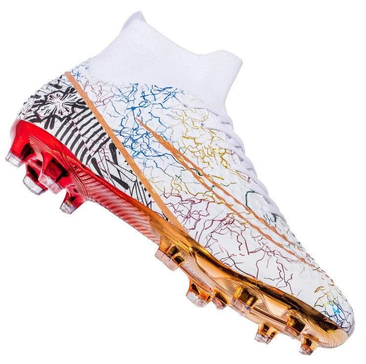 Lamine Yamal Style Laceless Soccer Shoes Cleats FG TF Youth Adult