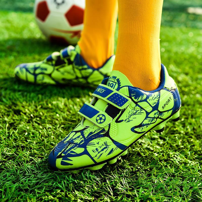 Kids Premium Soccer Youth Cleats Ronaldo/Messi/Neymar FG/TF Indoor Outdoor Soccer Shoes - The GoatFind