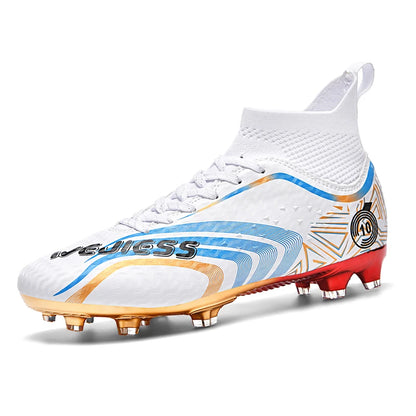 Ultralight Youth Soccer Cleats/Cristiano Ronaldo golden bottom Shoes - The GoatFind