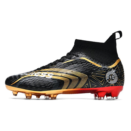 Ultralight Youth Soccer Cleats/Cristiano Ronaldo golden bottom Shoes - The GoatFind