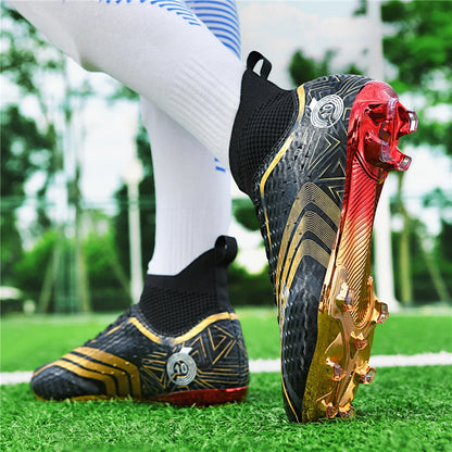 Ultralight Youth Soccer Cleats/Cristiano Ronaldo golden bottom Shoes - The GoatFind