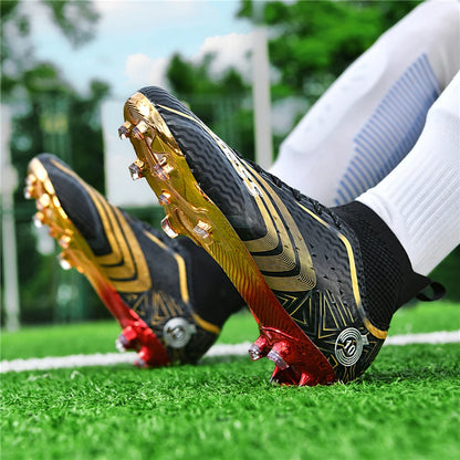 Ultralight Youth Soccer Cleats/Cristiano Ronaldo golden bottom Shoes - The GoatFind