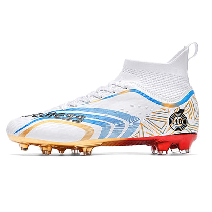 Ultralight Youth Soccer Cleats/Cristiano Ronaldo golden bottom Shoes - The GoatFind