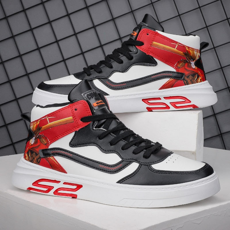 Giovanna Renzo Leather High-Top Skate Shoes Sneakers - The GoatFind