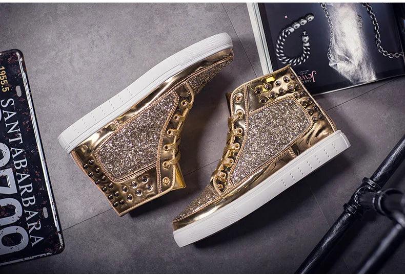 Giovanni Renzo Luxury Golden Glitter High top Sneakers - Men/Womens - The GoatFind Gold -817 / 37 / CHINA, Gold -817 / 36 / CHINA, Gold -817 / 43 / CHINA, Gold -817 / 42 / CHINA, Gold -817 / 44 / CHINA, Gold -817 / 39 / CHINA, Gold -817 / 38 / CHINA, Gold -817 / 41 / CHINA, Gold -817 / 40 / CHINA