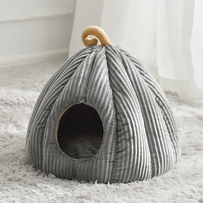 Pets Pumkin Style Warm House for Cat - Cat Hideout Beds - The GoatFind Gray / L40xW40xH38CM, Gray / L50xW50xH40CM, Green / L40xW40xH38CM, Green / L50xW50xH40CM, 2024-Green / L40xW40xH38CM, 2024-Green / L50xW50xH40CM, 2024-Orange / L40xW40xH38CM, 2024-Orange / L50xW50xH40CM