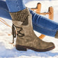 Winter Seude Leather Snow Boots for Women/Calf Length Shoes - The GoatFind