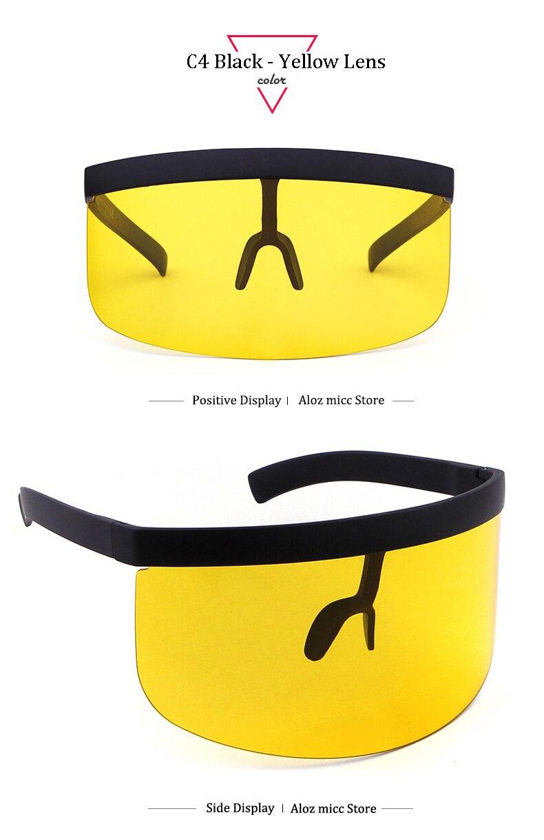 Shield Visor Sunglasses - Retro/Futuristic/Punk Eyewear Cosplay Glasses - The GoatFind