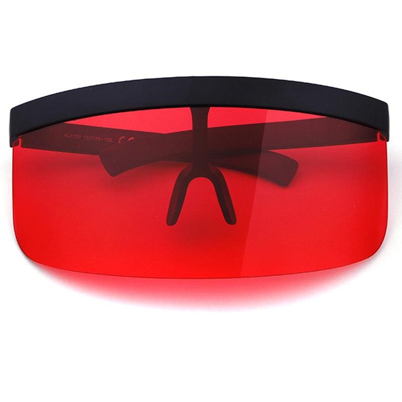 Shield Visor Sunglasses - Retro/Futuristic/Punk Eyewear Cosplay Glasses