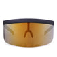 Shield Visor Sunglasses - Retro/Futuristic/Punk Eyewear Cosplay Glasses - The GoatFind Black-Red Mirror., Black-Clear., Pink-Clear Mirror, C10 Blue Miror, Blue-Blue Mirror, C1 Grey Lens, C2 Red Lens, Blue-Clear, C4 Yellow Lens, C5Yellow Gold Mirror