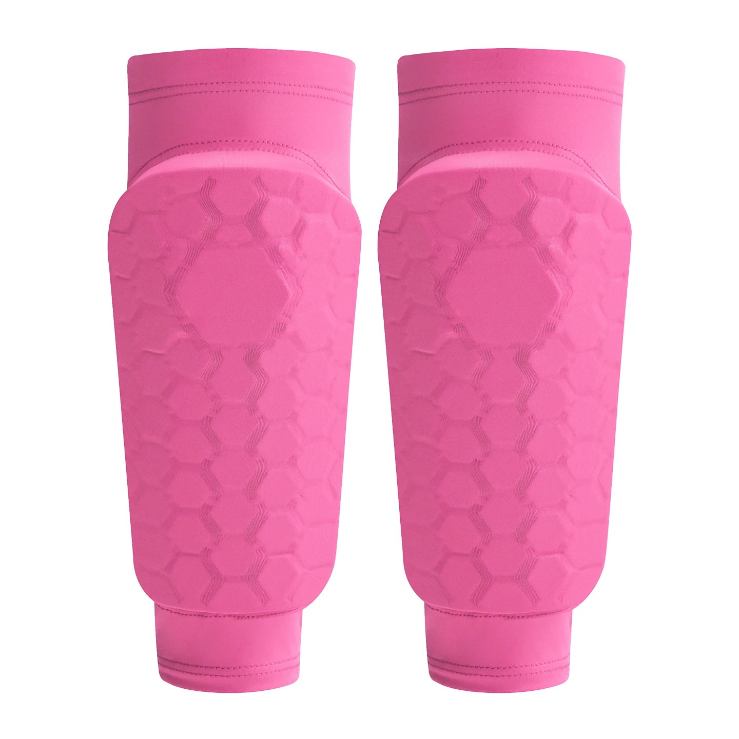 Kids Soccer Shin Guard Sleeves | Non-Slip Honeycomb Calf Protectors