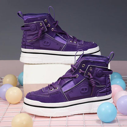 Giovanni Renzo Mens High Top Designer Sneakers/Thick Platform Sole Shoes - The GoatFind