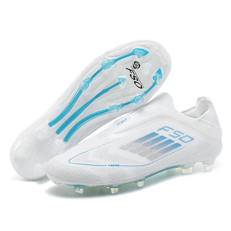 Lamine Yamal Style Laceless Soccer Shoes Cleats FG TF Youth Adult