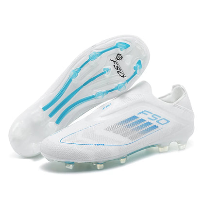 Lamine Yamal Style Laceless Soccer Shoes Cleats FG TF Youth Adult