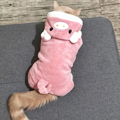 Cute Dog Holiday Costumes Jacket for Small/Medium/Large Dogs/Cats Clothes Soft Warm - The GoatFind