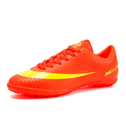 Low Ankle Messi Professional Soccer Shoes Cleats - The GoatFind Orange -TF / 5, Orange -TF / 5.5, Orange -TF / 6, Orange -TF / 6.5, Orange -TF / 7, Orange -TF / 7.5, Orange -TF / 8, Orange -TF / 8.5, Orange -TF / 9, Orange -TF / 10