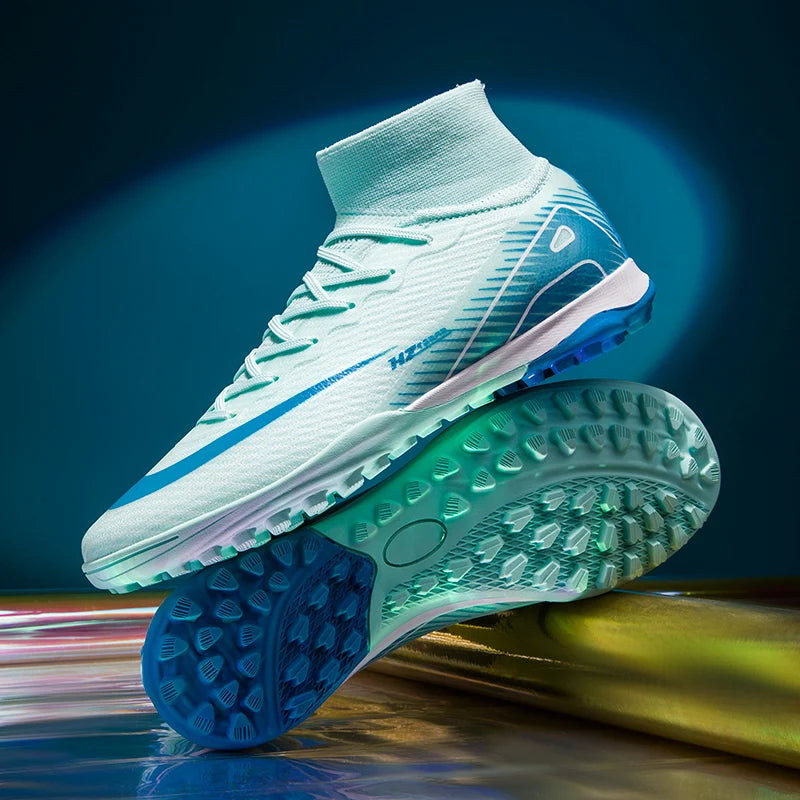 New Kylian Mbappe Style Soccer Cleats/Super High-quality TF/FG Fly Shoes