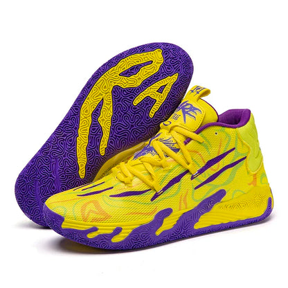 Bare Toxic "Neon Flux" High-Top Basketball Shoes -Newest Sports Sneakers