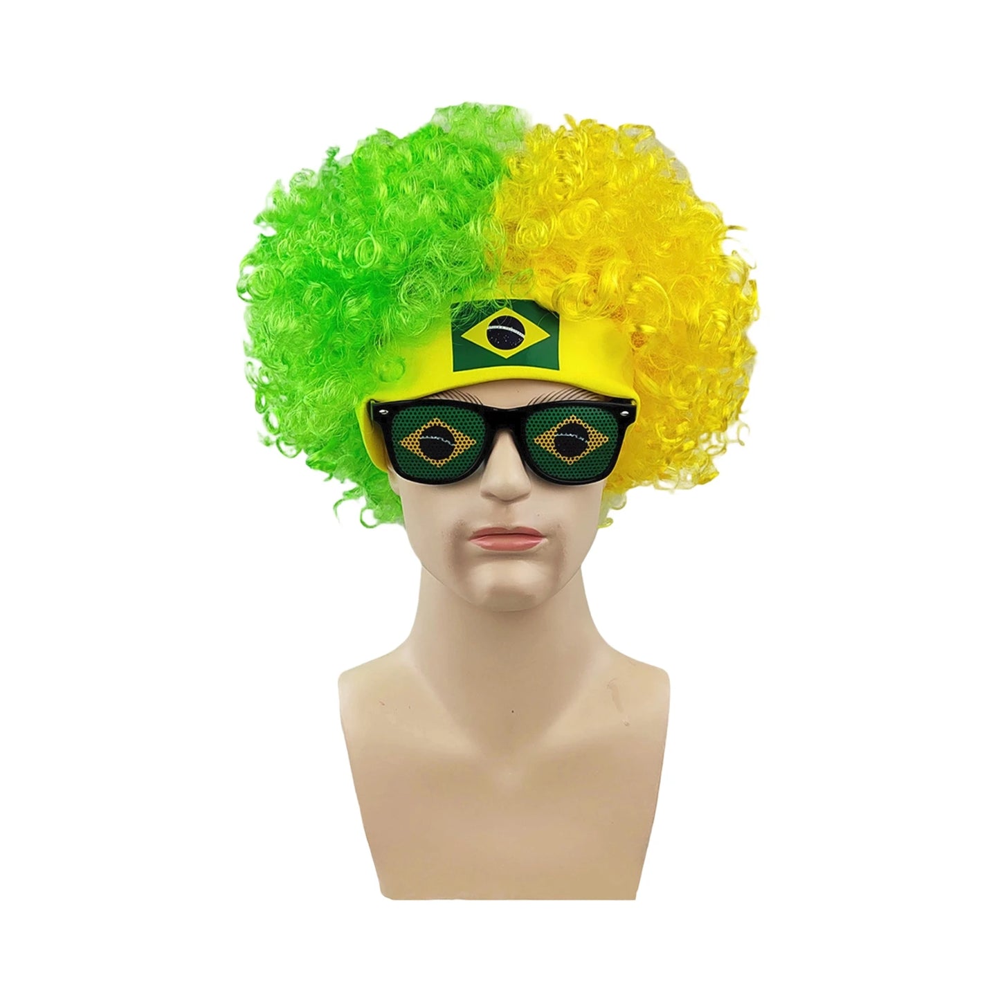 World Soccer/Football Fans Wig Cap Headdress for Kids Adults Cup 2026