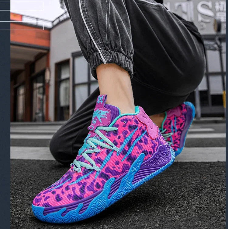 Bare Toxic "Neon Flux" High-Top Basketball Shoes -Newest Sports Sneakers