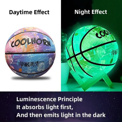 Premium Glow In Night Glow Basketball Size 5,6, 7 Kids/Adult Gift