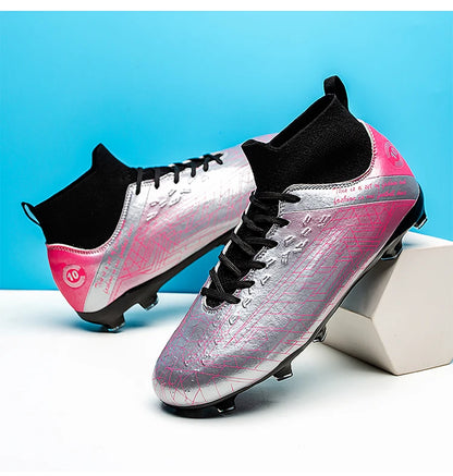 Premium Lionel Messi Style Gold Soccer Shoes TF/FG football Cleats Youth - The GoatFind